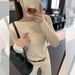 Hot Diamond Gentle Design Knitted Long Sleeve Women's Clothing Early Autumn Wear Bottom Slim Top Inside_ecoleips.com