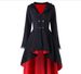 Women's Clothing Autumn new retro mid length windbreaker Gothic style jacket large size women's clothing_ecoleips.com