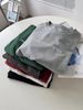 Women's Korean Letter Short Sleeve T-Shirt round Neck Casual Loose Slim Fit Brushed Cotton Top for Early Autumn All Match Bottoming_ecoleips.com