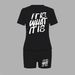 Women's Printed Casual Two Piece Set Short Sleeve Spring Summer Short Shorts_ecoleips.com
