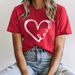 Cross-border Independent Site Best-selling Heart-printed Red Round-neck Loose T-shirt, Exclusively Available On_ecoleips.com