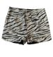 Women's Clothing Sequined Christmas New Leopard Print Stretch Hot Pants Elastic Waist Casual Shorts_ecoleips.com