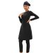Women's Clothing Muslim Long Sleeved Three Piece Swimsuit For Women Solid Color, Fully Enclosed Sunscreen Skirt Swimsuit_ecoleips.com