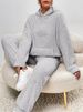 Aria Basics Cross-Border 2025 Autumn Winter New European And American Casual Women's Solid Color Plush Hooded Sleeve Long_ecoleips.com