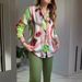 Summer Women's Fashion Two Piece Suit Slim Trousers Printed Tops European American Style New Clothing_ecoleips.com