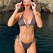 Women's Clothing Set Lace Up Solid Color Print Low Waist Fashion Women's Halter Neck_ecoleips.com