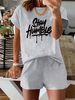 Women’s 2 Piece Outfit Set – Oversized Graphic T-Shirt And Biker Shorts Matching Set, Casual Summer Lounge Tracksuit For Daily Wear-347_ecoleips.com