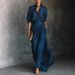 Women's Clothing Style Women's Dress Elegant Temperament Sexy Solid Color Pleated Belt Autumn For Formal & Casual For Women_ecoleips.com