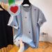 Women's Heart Embroidered T-Shirt Short Sleeved 3D Loose Fit European American Style Summer Top_ecoleips.com