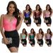 Fashionable And Hot Nightclub Style Slim-fitting Camisole With Sequins, European And American Style Gathered Short Top_ecoleips.com
