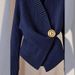 Women's Clothing Soft Waxy Sweater High-end Temperament Waist Tight Top High-end Super Good-looking Tibetan Blue Knitted Sweater for Women_ecoleips.com