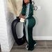 Women’s Stylish Two-Piece Sets – Trendy Matching Tops & Pants For Casual & Work (Navy Blue/Burgundy/Black/Dark Green, S-XXXL)_ecoleips.com