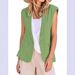 Women's Clothing Sleeveless Solid Color Multi Color Cardigan Small Suit Jacket_ecoleips.com