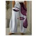 Aria Basics Independent Website New Cross-border Spring-summer Vintage Floral Pattern Wide-leg Pants With Elastic Waist, Comfortable_ecoleips.com