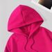Women's Floral Print Kangaroo Pocket Hoodie Long Sleeve Pullover Sweatshirt Casual Loose Fit Drawstring Hooded Top For Fall Winter_ecoleips.com
