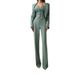 Women's Clothing Cross Border Foreign Trade Women's Clothing Button Vest Bottoming Cardigan Jacket Straight Through Suit Three Piece Suit_ecoleips.com