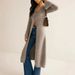 Elegant French Retro Long Sleeved Cardigan Mid-Length Knit Sweater For Women Regular Fit T-Shirt Style_ecoleips.com