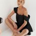 Women's Summer Casual Cotton Linen Two Piece Set V-Neck Sleeveless Vest Ruffled Trim Shorts European American Style_ecoleips.com