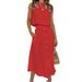 Women's Clothing New Double Layer Zoubu Round Neck Vest Shirt Mid Length Button Down Dress Two Piece Suit_ecoleips.com