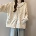 Real Shot Of Cotton Floral Print Sweatshirt For Women, Spring And Autumn Thin Style, New Loose Fit, Casual Versatile_ecoleips.com