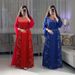 Modest Abaya Dress Evening Gown –Elegant Long Sleeve Party Dress With Crystal Embroidery & Belt – Modest Formal Abaya For Women’s Banquet & Celebratio_ecoleips.com