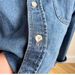 Women's Clothing Women's High-End Embroidered Cotton Short Denim Shirt Versatile Stylish Simple Pocket Detail For Blogger's Style Spring Autumn_ecoleips.com