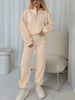 Women's Casual Sporty Two Piece Set Long Sleeved Sweatshirt & Jogger Pants Autumn Collection Comfortable Breathable Outfit_ecoleips.com