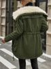 Women's Clothing New Women's Winter Quilted Coat – Hooded, Long-Sleeve, Mid-Length, Warm Faux-Shearling Lined (Plus Size Available)_ecoleips.com