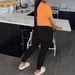 Trendy Short Sleeve T-Shirt & Pants Set – Stylish Casual Outfit For Women (S-XXL, Orange)_ecoleips.com