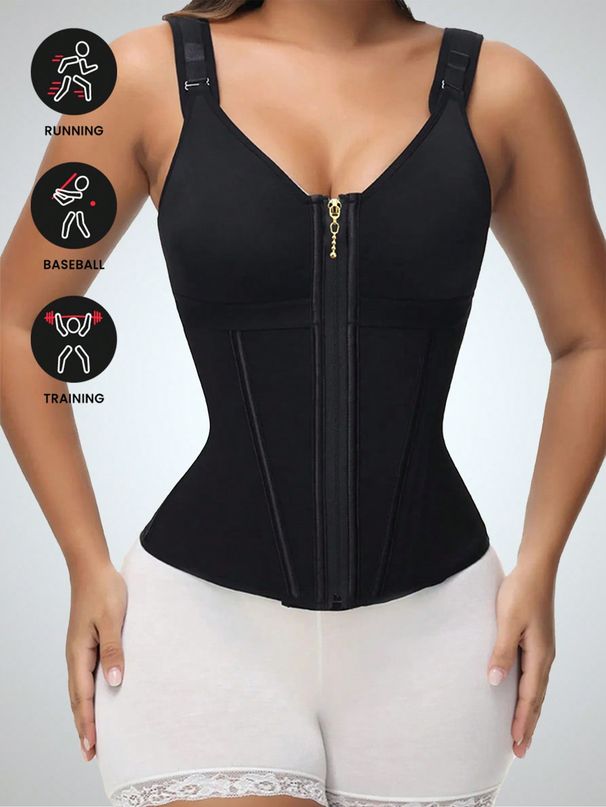 Waist Trainer Corset Vest Tummy Control Shapewear Breathable Waist Cincher Sport Girdle Adjustable Buttoned Repair Corset Steel Bone Belly Belt_ecoleips.com