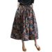 Summer Ethnic Style Cotton Linen Floral Print 2026 New Women's Fashion Plus Size Dress For Middle-Aged And Elderly_ecoleips.com