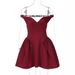 Spring/Summer Women's French Style Slim Fit Fashionable Party Dress Solid Color Deep V Backless Elegant Sexy Wholesale European American_ecoleips.com