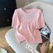 Women's Clothing Summer Women's Short Sleeve Knitwear Top With Unique Sequin Design Elegant For Formal & Casual For Women_ecoleips.com