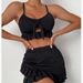 Verve 2024 New Swimsuit Beach Dress Bikini Three-Piece Set Conservative Swimwear For Women_ecoleips.com