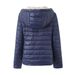 Women's Fleece-Lined Hooded Coat – Striped Winter Jacket With Thick Cotton Padding For Casual & Commuter Style_ecoleips.com