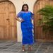 Women's Plus Size Evening Dress – Sheer Side Slit Party Dress (Fringe Detail & Curve Flattering)_ecoleips.com