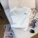 Women's Clothing Women's Ice Silk Knit T-Shirt Round Neck Short Sleeve Trendy Versatile Top For Summer For Formal & Casual For Women_ecoleips.com
