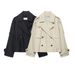 Women's Water Repellent Loose Fit Short Windbreaker Jacket - Lightweight Autumn Outerwear For Casual & Outdoor Wear_ecoleips.com