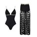 Women's Clothing American Style Black Bikini Set High End Hollowed Out Design Niche Detailing For Women Beachwear Swimwear_ecoleips.com