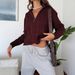 Y2k Chunky Knit Zip-Up Sweater Coat For Women - Soft Acrylic Long Sleeve Cardigan Oversized Fit Vintage Aesthetic In White/Grey/Wine/Brown (S/M/L/Xl)_ecoleips.com