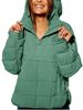 Women's Casual Fashion Hooded Jacket Solid Color Long Sleeve round Hem Pullover Top Cotton European American Style 2023_ecoleips.com