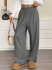 Women's Solid Color Wide-Leg Pants – High-Waisted Flowy Trousers For Work & Casual (Breathable Fall/Winter Lounge Pants, Slimming & Comfortable)_ecoleips.com