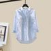 Women's Clothing New Large Size Women's Clothing Outfit Hepburn Style Shirt With Fishtail Skirt Two Piece Suit_ecoleips.com