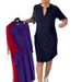 2024 Summer New Cross-Border Fashion European And American Solid Color V-Neck Mid-Length Dress Women's Clothing_ecoleips.com