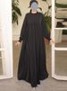 New Solid Color Kimono Abayas For Muslim Women Turkey Long Robe Eid Dresses Fashion Moroccan Kaftans For Women Ramadan Clothing_ecoleips.com