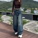 Plus-size Women's Wide-leg Jeans, Fall/winter 2025 New Style, High-waisted, Slimming, Loose, Retro Straight-leg Pants_ecoleips.com