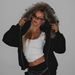 Casual European And American Women's Suit Solid Color Long-sleeved Zipper Fur Collar Hoodie Elastic Pants Two-piece Set_ecoleips.com