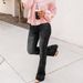 Women's Clothing High Waist Elastic Flared Pants_ecoleips.com