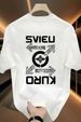 New Cotton Fashion Sense Printing Short-sleeved T-shirt Unisex Men Summer Tide Loose Hundred Tops_ecoleips.com