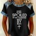 Women's Short Sleeve T-Shirt Waffle-Knit 3D Printed Retro Streetwear Soft And Breathable 5 Colors S-5XL_ecoleips.com